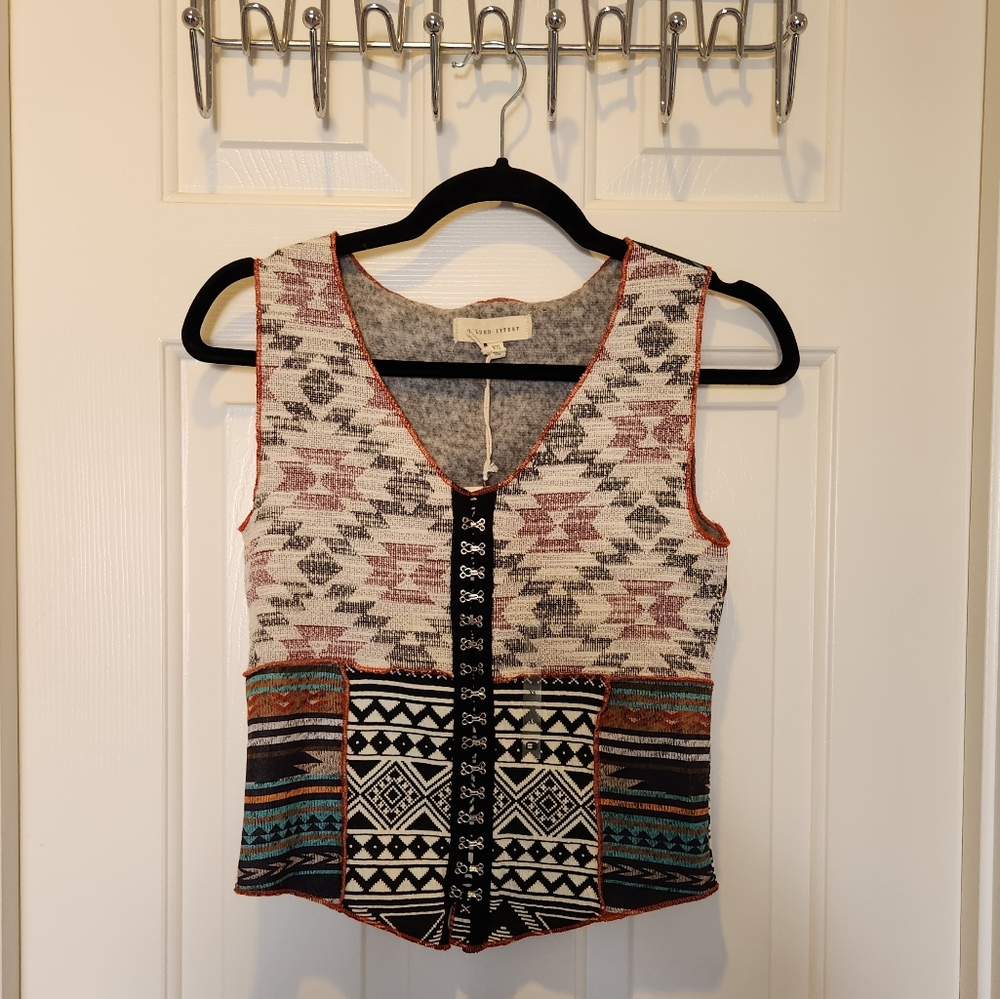 Guilded Intent Multicolor Patterned Women's Top